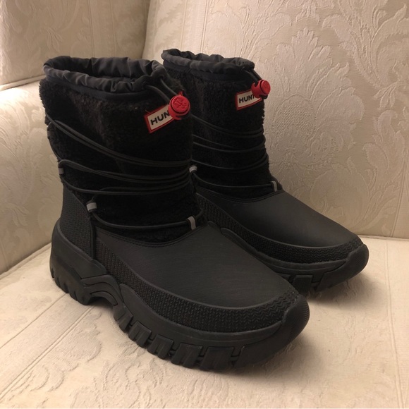 Hunter wanderer short sherpa  winter boots snow boots - Picture 4 of 10